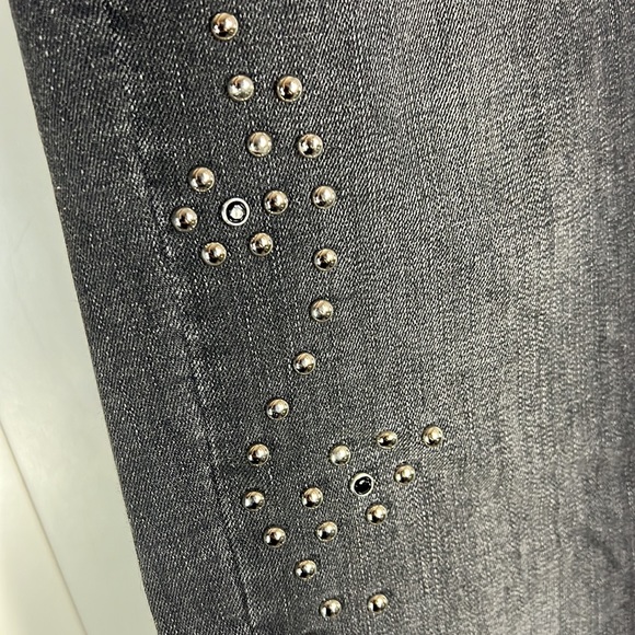 LEVI’S mile high super skinny dark gray studded jeans - Picture 13 of 14